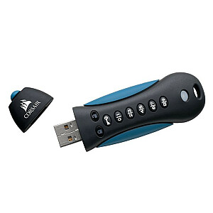PADLOCK 3, 64 GB, USB3.0 klaviatūra, saugus 256 bitų AES aparatinės įrangos šifravimas