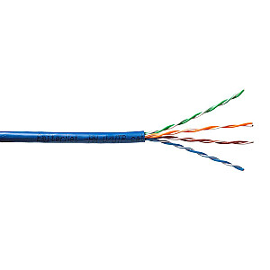 Кабель Emitter Net UTP (U/UTP) Cat.5e, многожильный, 4x2x24AWG, ПВХ, синий