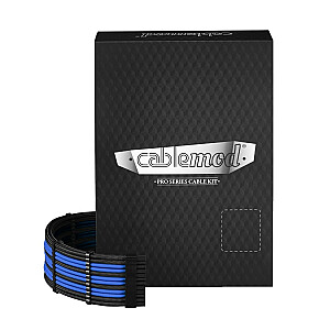 ModMesh CableMod C-Series PRO kabelių rinkinys, skirtas RMi/RMx/RM (juoda etiketė) – juoda/mėlyna