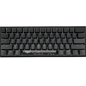 Mini žaidimų klaviatūra Ducky Mecha, MX-Speed-Silver, RGB-LED - juoda