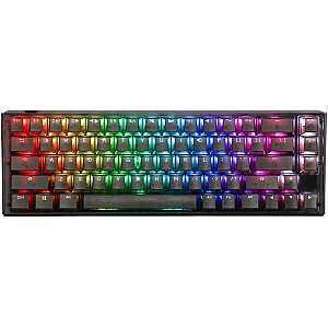 Ducky One 3 Aura Black SF žaidimų klaviatūra, RGB LED – MX ruda