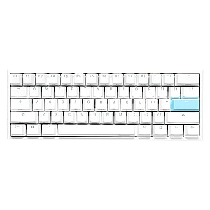 Mini žaidimų klaviatūra Ducky One 2, MX-Blue, RGB-LED, balta