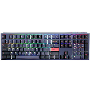 Žaidimų klaviatūra Ducky One 3 Cosmic Blue, RGB LED – MX-Ergo-Clear (JAV)
