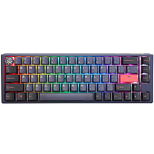 Ducky One 3 Cosmic Blue SF žaidimų klaviatūra, RGB LED – MX-Red (JAV)