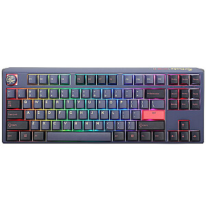 Ducky One 3 Cosmic Blue TKL žaidimų klaviatūra, RGB LED – MX-Ergo-Clear (JAV)