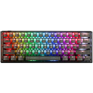 Mini žaidimų klaviatūra Ducky One 3 Aura Black, RGB LED - MX-Speed-Silver (JAV)