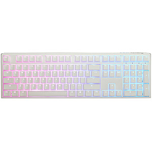 Žaidimų klaviatūra Ducky One 3 Aura White, RGB LED – MX-Blue