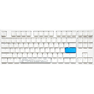 Žaidimų klaviatūra Ducky One 2 TKL PBT, MX-juoda, RGB LED - balta