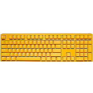 Игровая клавиатура Ducky One 3, желтая, со светодиодной подсветкой RGB — MX-Speed-Silver (США)