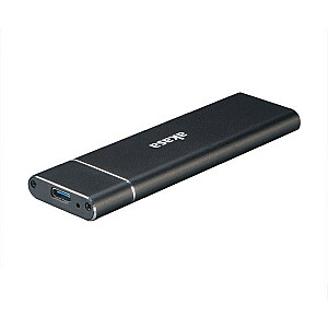 Akasa USB 3.1 M.2 SSD išorinis aliuminio dėklas – juodas