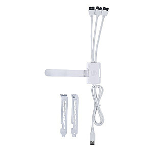 USB šakotuvas Lian Li PW-U2TPAW – baltas