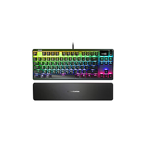 SteelSeries Apex 7 TKL žaidimų klaviatūra, QX2 RED, RGB LED – juoda