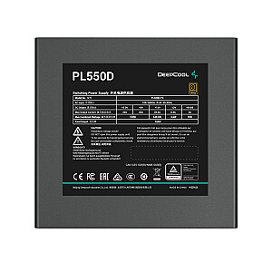 Maitinimo šaltinis DeepCool PL550D 550 W 20+4 kontaktų ATX ATX Black