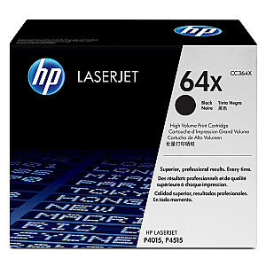HP LaserJet P4015/P4515 serijos CC364X 24K toneris juodas