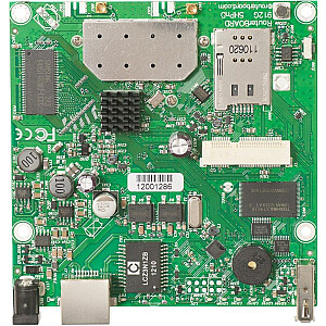 МикроТик RB912UAG-5HPnD | Wi-Fi-маршрутизатор | 5 ГГц, 1 разъем RJ45 1000 Мбит/с, 1 разъем miniPCIe