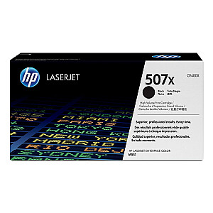 HP 507X, Оригинальный лазерный картридж увеличенной емкости HP LaserJet, Черный