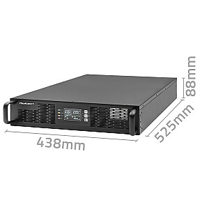 Источник бесперебойного питания UPS для RACK | 2,4 кВА | 2400 Вт | Коэффициент мощности 1,0 | ЖК | В сети