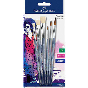 Faber-Castell Creative Studio šepetėlių rinkinys, 6 vnt.