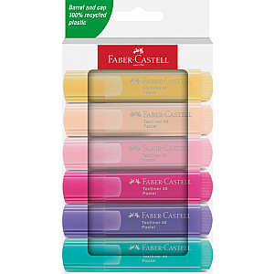 Набор текстовых маркеров Faber-Castell 46, пастель, 6 цветов