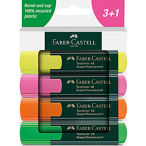Набор текстовых маркеров Faber-Castell 48, 4 цвета