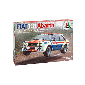 Modelio komplektas Fiat 131 Abarth 1977 San Remo Rally Winn
