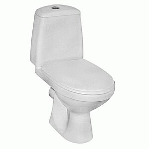 Solo tualetas su horizontaliu nuleidimu, 3/6 l bakas su padavimu iš apačios, dangtis su SoftClose funkcija