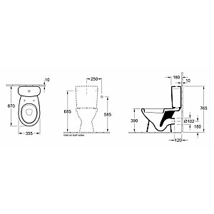 7G3821 Saval 2.0 cisterna, balta, 3/6l praplovimo mechanizmas