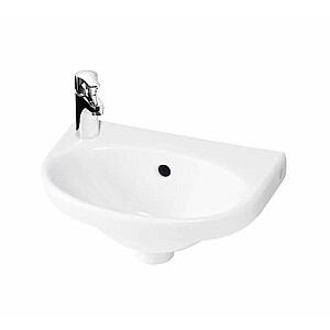 Maža kriauklė Nautic 5540 surinkta 40 cm varžtais.Kairėje pusėje yra skylė maišytuvui.