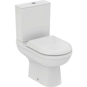 Idealus standartinis EXACTO ant grindų pastatomas tualetas su 4/2,5 l vandens nuleidimo dėže ir Soft-Close dangčiu