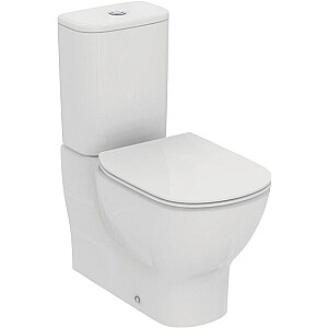 Idealus standartinis ECACTO ant grindų pastatomas tualetas su 4/2,5 l vandens nuleidimo dėže ir Soft-Close dangčiu