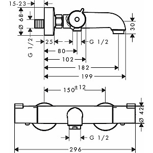 Vonios termostatas Ecostat 1001 CL