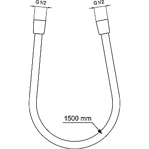 Dušo žarna Ideal Standard IdealFlex, L=1500