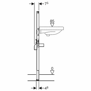 Geberit kriauklės rėmas, aukštis 112 cm