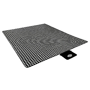 Pikniko antklodė NILS CAMP NC2310 juoda ir balta 300 x 200 cm