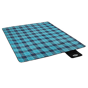 Pikniko antklodė NILS CAMP NC8002 mėlyna languota 250 x 200 cm