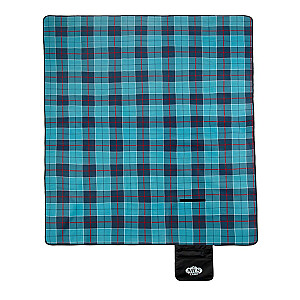 Pikniko antklodė NILS CAMP NC8002 mėlyna languota 250 x 200 cm