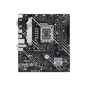 ASUS PRIME H610M-A WIFI | Procesorių šeima Intel H610 | Procesoriaus lizdas 1 x LGA1700 Lizdas | 2 DIMM lizdai – DDR5, ne ECC, be buferio | Palaikomos standžiojo disko sąsajos SATA-600, 1 x M.2 | SATA jungčių skaičius 4