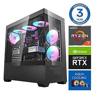 INTOP AQUA Ryzen 7 7700X 32GB DDR5 1TB SSD M.2 NVME RTX4070 SUPER 12GB no-OS