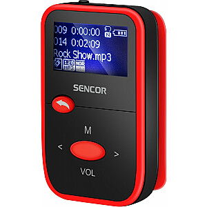 MP3 grotuvas SFP 4408RD 8GB, FM radijas, LCD ekranas, 1.1 skambučiai