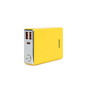 Powerbank 10000 mAh, itin greitas įkrovimas USB-C PD 20W + 2x USB-A QC3.0 22.5W