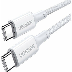 Ugreen USB-C į USB-C USB laidas, baltas (15267)