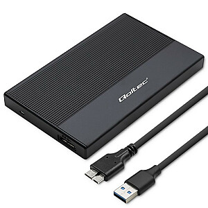 Būstas | 2,5" SSD HDD lizdas | SATA | USB 3.0 | Super greitis 5Gbps | 2 TB | Juoda