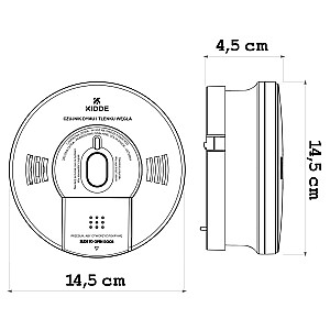 K10SCO dvigubas dūmų ir anglies monoksido detektorius