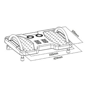 Ergo Office ER-412 ergonomiška reguliuojama kojų atrama