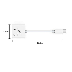 Adapteris USB tipo C lizdas 3,5 mm PD MCTV-848