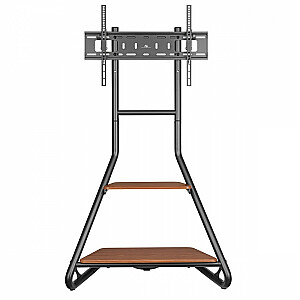 Laisvai pastatomos kampinės televizoriaus tvirtinimo medinės lentynos 37–75 colių maks. 40 kg MC-455