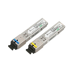 Moduliai SFP 1.25G WDM 1310/1550 nm 3 km SC