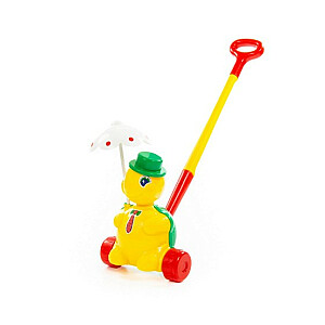 Plastikinis žaislas ant pagaliuko (60cm), skirtas vėžliukui stumti "Tortilla" PL3637