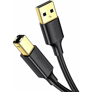 USB laidas Ugreen USB-A - USB-B, 2 m, juodas (UGR526BLK)