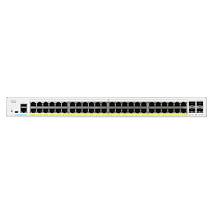 Cisco CBS350-48P-4G-EU tinklo jungiklis valdomas Gigabit Ethernet L2/L3 (10/100/1000), sidabrinis